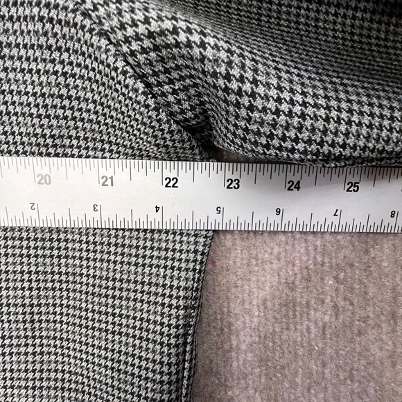 Vintage Alfred Dunner Houndstooth Blazer Petite 16 Black Velvet Collar Career - Picture 5 of 7